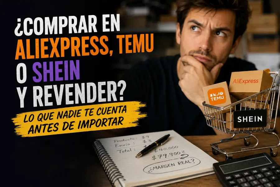 ¿Qué tan rentable es importar al por mayor en AliExpress, Temu o Shein? importar de temu, shein o aliexpress